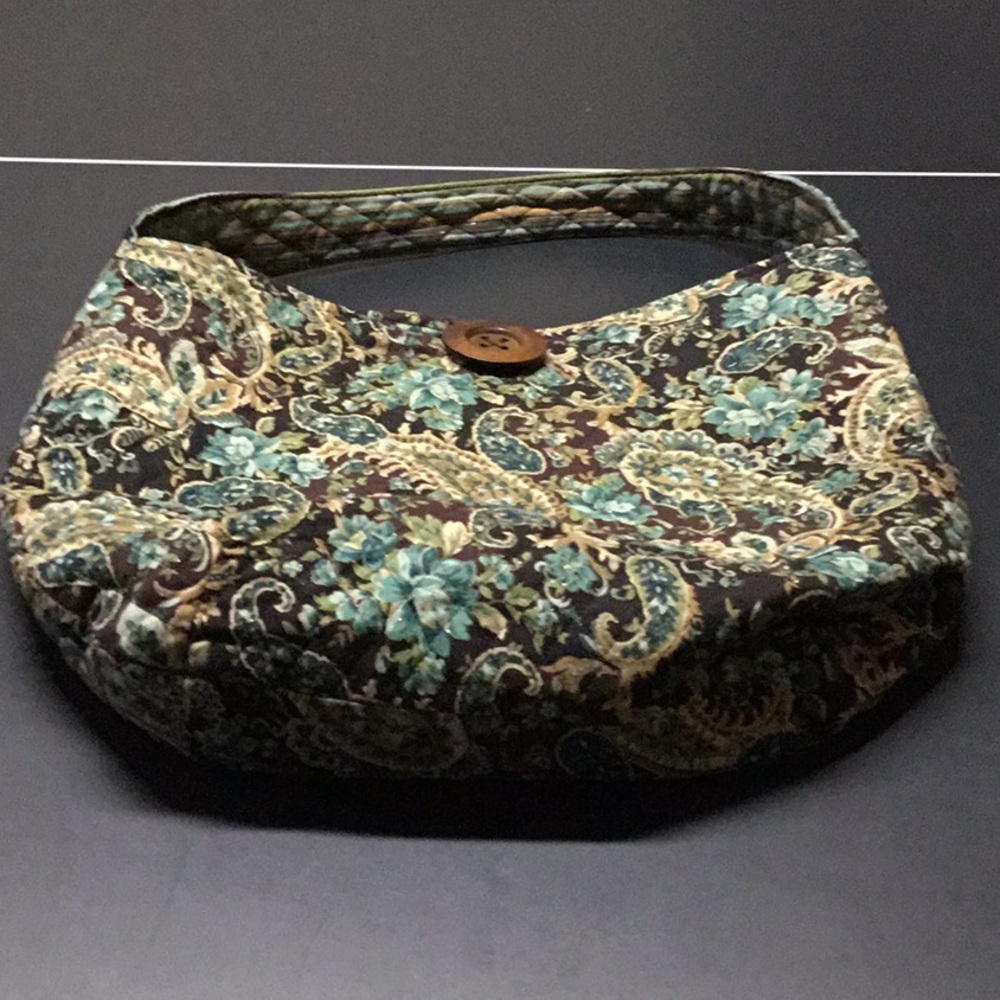 Super Cute Brown & Green Paisley Carrying Bag